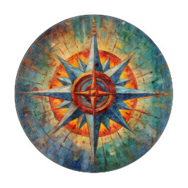 Richtung im Chaos (Compass-Rose) Schneidebrett