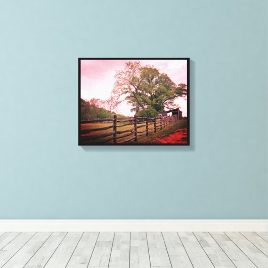 Richtung Leinwanddruck (Insitu (Holzboden))