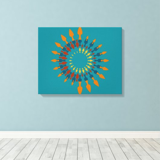 Richtung Leinwanddruck (Insitu (Holzboden))