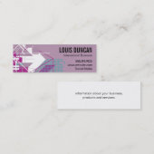 Richtung Mini Visitenkarte (Vorne/Hinten)