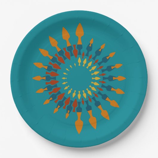 Richtung Pappteller (Vorderseite)