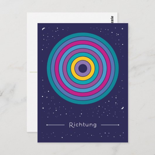 Richtung Postkarte (Vorne/Hinten)