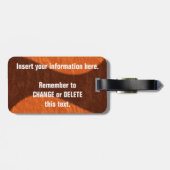 Richtungs-Gewohnheits-Gepäckanhänger Gepäckanhänger (Rückseite horizontal)