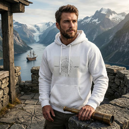 Richtungsentdeckung Nautische Kompassrose Hoodie