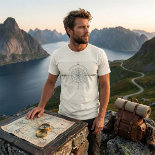 Richtungsentdeckung Nautische Kompassrose T-Shirt