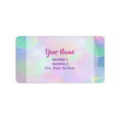 Richtungsetiketten - Blasen Adressaufkleber (Vorne)