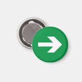 Richtungspfeil Magnet (Vorderseite/Rückseite)