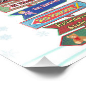 Richtzeichen für den Nordpol Fotodruck (Ecke)