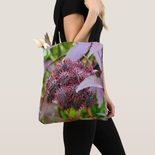 Ricinus communis auf der ganzen Print-Tasche Tasche (Von Nahem)