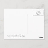 Ricinus communis (Castor Oil Pflanze) Postkarte (Rückseite)