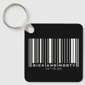 Rick and Morty Bar Code Graphic Schlüsselanhänger (Vorderseite)
