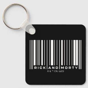Rick and Morty Bar Code Graphic Schlüsselanhänger