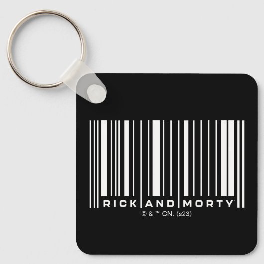 Rick and Morty Bar Code Graphic Schlüsselanhänger (Vorderseite)
