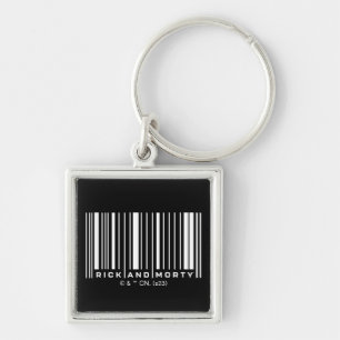 Rick and Morty Bar Code Graphic Schlüsselanhänger