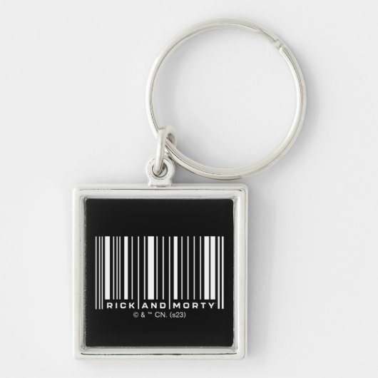 Rick and Morty Bar Code Graphic Schlüsselanhänger (Vorne)