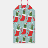 Rick and Morty | Christmas Pickle Rick Pattern Geschenkanhänger (Vorderseite)