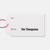 Rick and Morty | Christmas Pickle Rick Pattern Geschenkanhänger (Rückseite Horizontal)