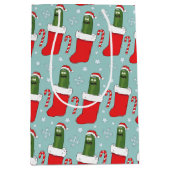 Rick and Morty | Christmas Pickle Rick Pattern Mittlere Geschenktüte (Vorderseite)