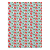 Rick and Morty Christmas Pickle Rick Pattern Tischdecke (Vorderseite)