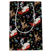 Rick and Morty | Christmas Reindeer Sleigh Pattern Mittlere Geschenktüte (Vorderseite)