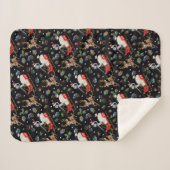 Rick and Morty | Christmas Reindeer Sleigh Pattern Sherpadecke (Vorderseite (Horizontal))