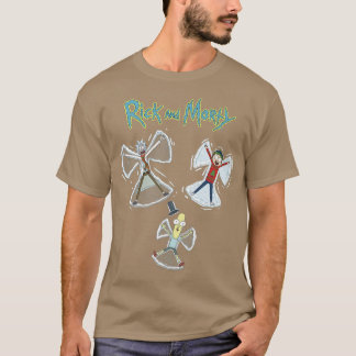 Rick and Morty Christmas Snow Angel Happy Celebrat T-Shirt