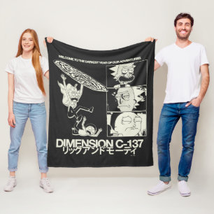 RICK AND MORTY™ Dimension C-137 Fleecedecke