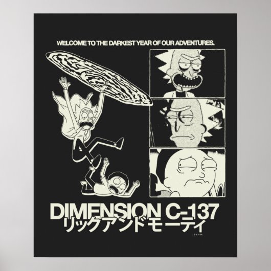 RICK AND MORTY™ | Dimension C-137 Poster (Vorne)
