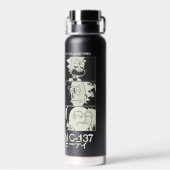 RICK AND MORTY™ | Dimension C-137 Trinkflasche (Rückseite)