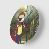 RICK AND MORTY™ | Evil Morty Runde Wanduhr (Winkel)