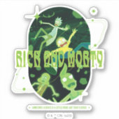 Rick and Morty Falling Quote Abzeichen Aufkleber (Vorderseite)