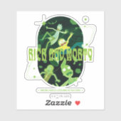 Rick and Morty Falling Quote Abzeichen Aufkleber (Blatt)