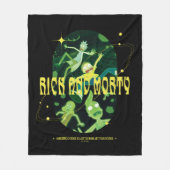 Rick and Morty Falling Quote Abzeichen Fleecedecke (Vorderseite)