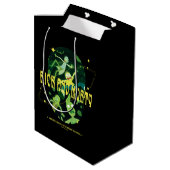 Rick and Morty Falling Quote Abzeichen Mittlere Geschenktüte (Rückseite Schrägansicht)