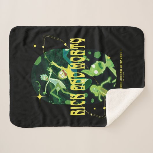 Rick and Morty Falling Quote Abzeichen Sherpadecke (Vorderseite (Horizontal))
