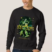Rick and Morty Falling Quote Abzeichen Sweatshirt (Vorderseite)