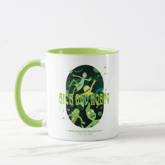 Rick and Morty Falling Quote Abzeichen Tasse (Links)