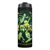 Rick and Morty Falling Quote Abzeichen Thermosbecher (Vorderseite)