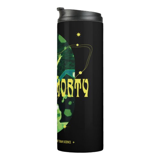 Rick and Morty Falling Quote Abzeichen Thermosbecher (Nach rechts gedreht)