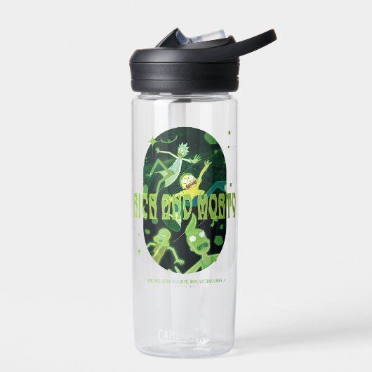 Rick and Morty Falling Quote Abzeichen Trinkflasche (Links)