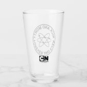 Rick and Morty Forever and Ever Atomic Abzeichen Glas (Rückseite)