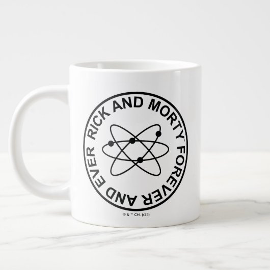 Rick and Morty Forever and Ever Atomic Abzeichen Jumbo-Tasse (Links)
