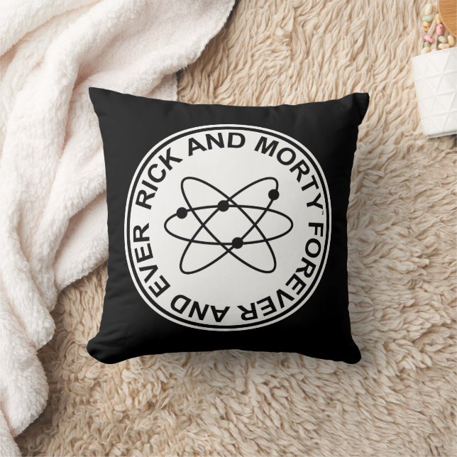 Rick and Morty Forever and Ever Atomic Abzeichen Kissen (Decke)