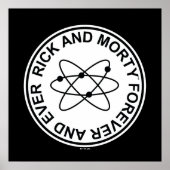 Rick and Morty Forever and Ever Atomic Abzeichen Poster (Vorne)