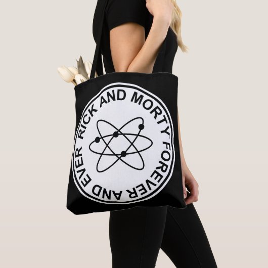 Rick and Morty Forever and Ever Atomic Abzeichen Tasche (Von Nahem)