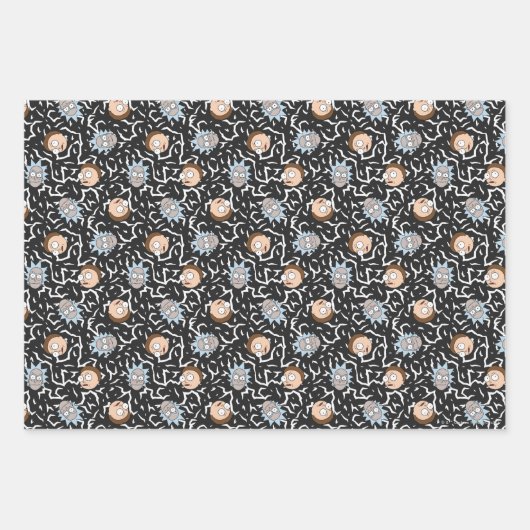 Rick and Morty Lightning Pattern Geschenkpapier Set (Vorderseite 2)