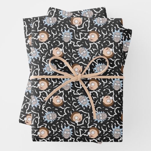 Rick and Morty Lightning Pattern Geschenkpapier Set (Beispiel)
