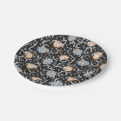 Rick and Morty Lightning Pattern Pappteller (Schrägansicht)