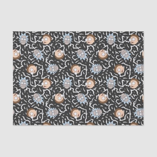Rick and Morty Lightning Pattern Seidenpapier (Vorderseite)