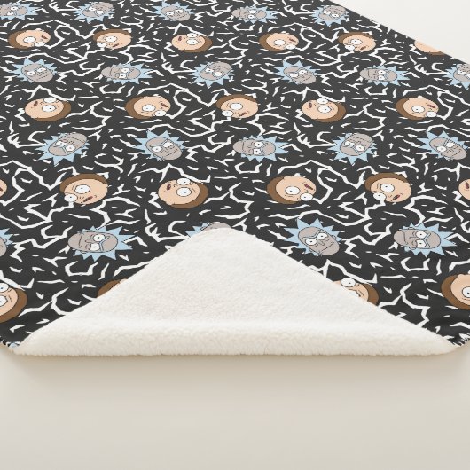 Rick and Morty Lightning Pattern Sherpadecke (3/4)